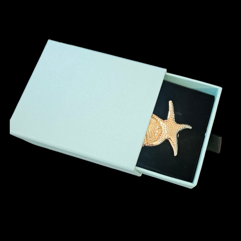 Starfish and Shell Barrette - Picture 3 of 4